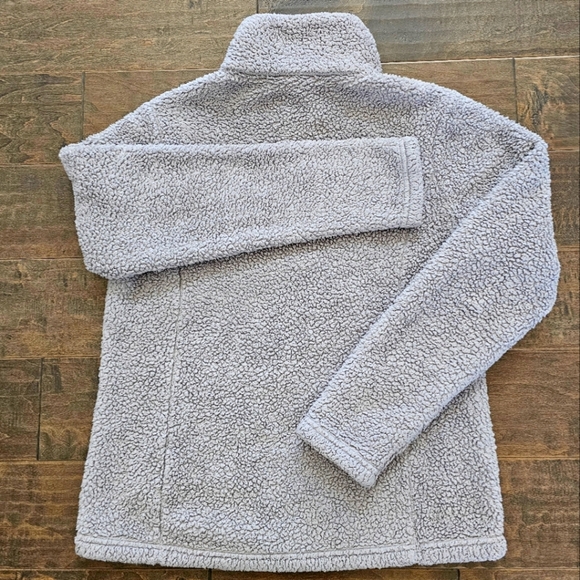 Patagonia Las Gatos 1/4 Zip Gray Sherpa Fleece Pullover sz small - Picture 9 of 12